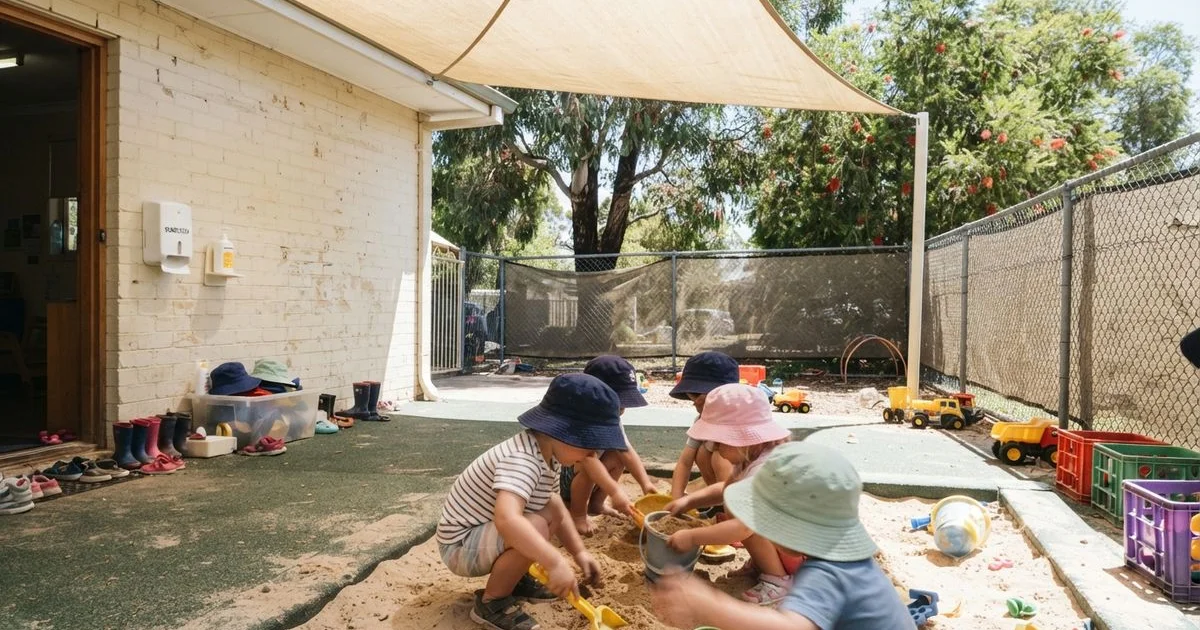 Sun safety and outdoor play at Perth child care centres